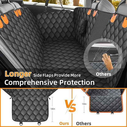 Dog Car Seat Cover for Back Seat, XL Heavy Dog Seat Cover, 100% Waterproof Scratch Proof Nonslip Dog Hammock for Car, Pet Back Seat Covers for Cars