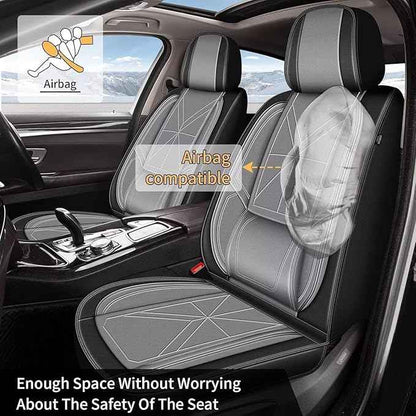 Car Seat Covers Full Set Fit for Hyundai Palisade 2020-2025 2026: 5 Seats Auto Interior Accessories, Faux Leather Waterproof Seat Cushions Vehical Cover (Black&Grey)