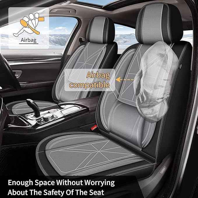Full Set Seat Covers for Hyundai Elantra 2017-2025 2026: Waterproof Auto Seat Cover,Vehicle Interior Accessories,Easy to Install Faux Leather Seat Protectors (5 Seats,Black)