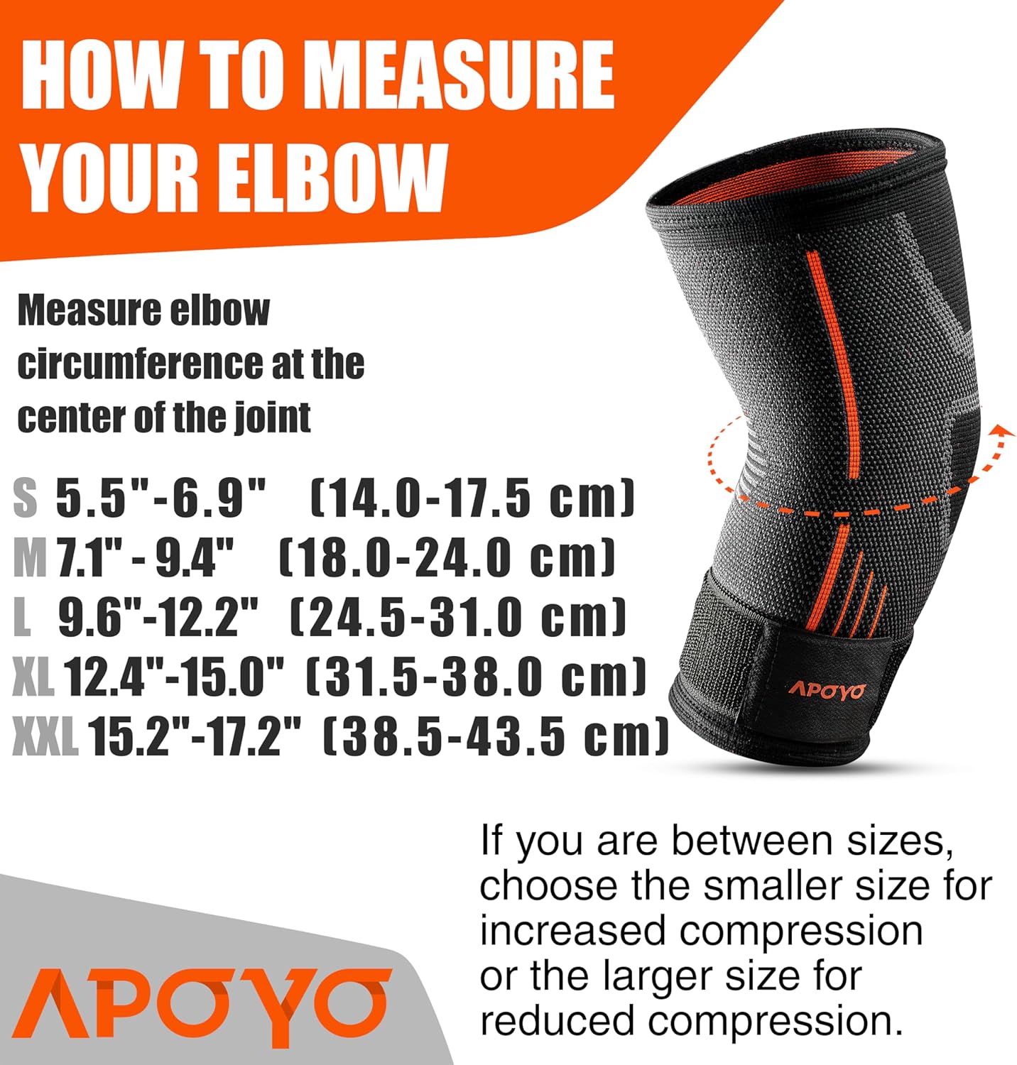 APOYO Elbow Brace for Tendonitis and Tennis Elbow, (Pair) Compression Sleeve for Arthritis, Workouts, Reduce Joint Pain During Fitness Activity (XX-Large)