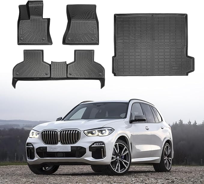 Cartist Floor Mats for BMW X5 2014 2015 2016 2017 2018, All Weather Cargo Liner for BMW X5 Accessories, Heavy Duty Car Mats, Car Accessories