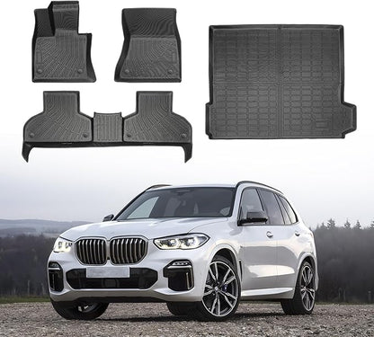 Cartist Floor Mats for BMW X5 2014 2015 2016 2017 2018, All Weather Cargo Liner for BMW X5 Accessories, Heavy Duty Car Mats, Car Accessories