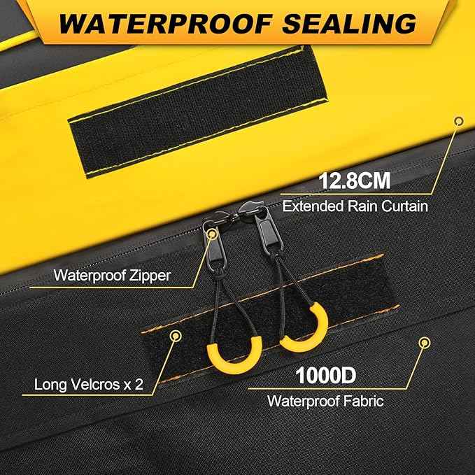 Sailnovo Rooftop Cargo Carrier 20 Cubic, Waterproof Car Roof Bag Soft-Shell Carriers Top Luggage Storage with Slip Mat, 6 Door Hooks & Heavy-Duty PVC for All Vehicle Roof with/Without Rack Cross Bar