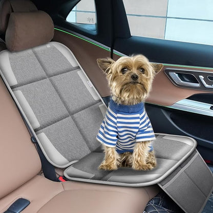 Meolsaek Car Seat Protector, Non-Slip Backing Will Not Leave Imprint, Waterproof Thicker Car Seat Cover for SUV, Sedan, Truck, Leather Car Seat Cushion (Gray 1pc)