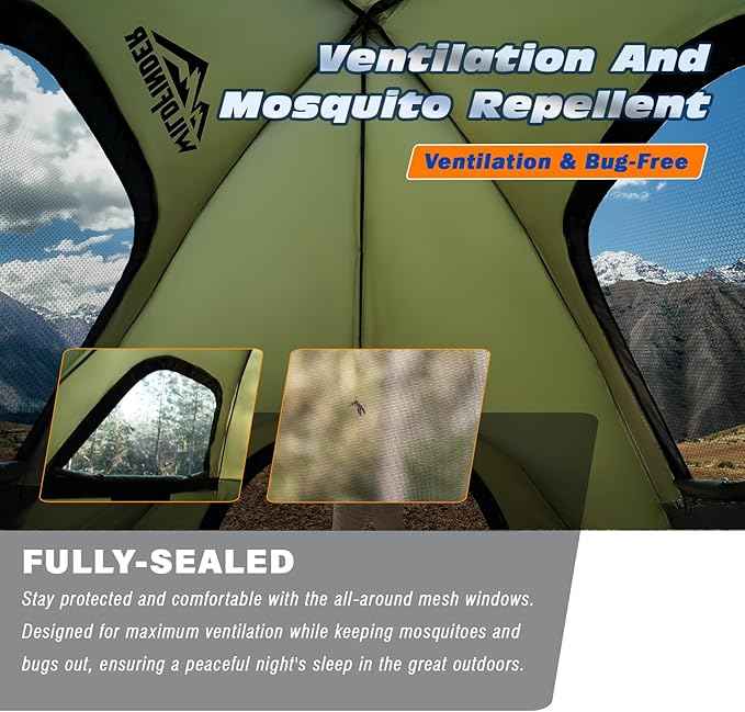 Truck Bed Tent, Waterproof PU3000mm Pickup Truck Tent for Camping Bed, 2-3 Person Sleeping Truck Tent, Portable for Car Camping