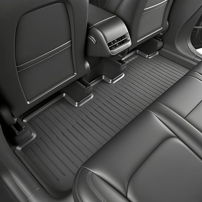 SUPER LINER Floor Mats for 2024-2025 2026 Tesla Model 3 Highland | 6-Piece Set Extra-Thick TPE All-Weather Floor & Cargo Liners | Pet & Child-Friendly Custom Fit Interior Accessories