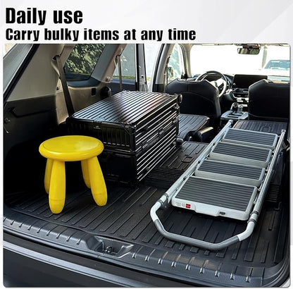 Cargo Mat with Backrest Mat 2-in-1 for 2024 2025 2026 Toyota Grand Highlander Car Mat Accessories, TPE All Weather Cargo Liner Trunk Mat(Grand Highlander-2 in 1 Trunk Mat)