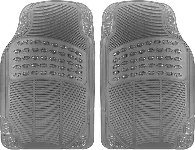 Carbella Automotive Floor Mats for Cars, 2 Piece Car Floor Mats Purple Translucent, Trim-to-Fit All Weather Clear Car Mats for Auto Truck Van SUV, Car Accessories for Women
