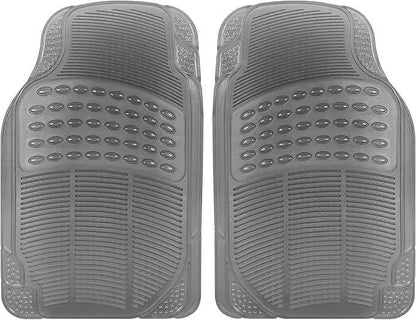 Carbella Automotive Floor Mats for Cars, 2 Piece Car Floor Mats Purple Translucent, Trim-to-Fit All Weather Clear Car Mats for Auto Truck Van SUV, Car Accessories for Women