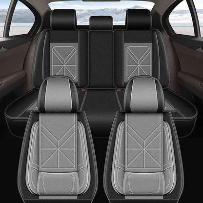 Full Set Seat Covers for Hyundai Elantra 2017-2025 2026: Waterproof Auto Seat Cover,Vehicle Interior Accessories,Easy to Install Faux Leather Seat Protectors (5 Seats,Black)