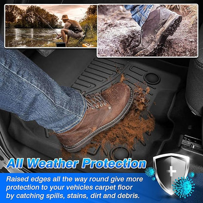 Escalade IQ Floor Mats - Car Mats for Cadillac Escalade IQ 2025, All Weather Floor Mat for Escalade IQ Accessories, Heavy Duty Rubber Mats, Car Accessories