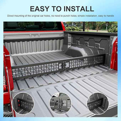 Truck Bed Divider Compatible with 2019-2026 Chevy Silverado GMC Sierra Cargo Manager Molle Panel Truck Bed Organizer Replacement for 2019-2026 Chevy Silverado Accessories