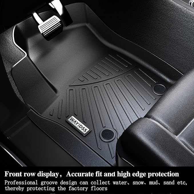 Floor Mats for 2023 2024 2025 2026 Cadillac Lyriq Lyriq-v & Trunk Mat TPE All Weather Protection 2 Rows Car Floor Liners with Cargo Liners