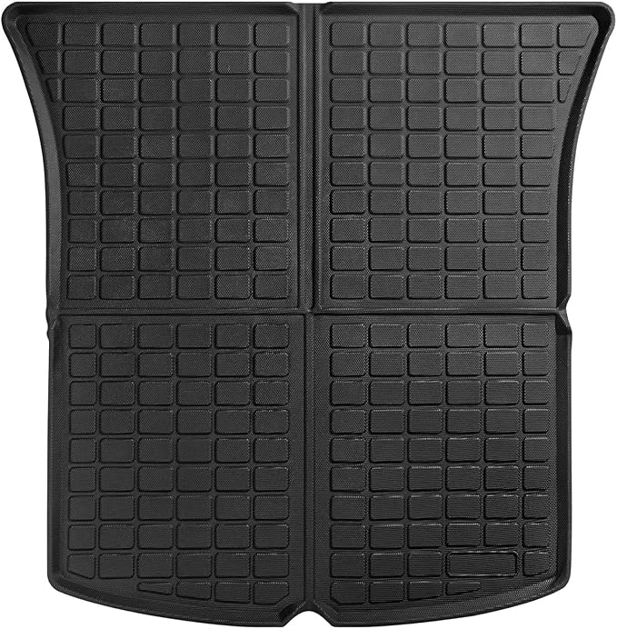 SUPER LINER Floor Mats for Tesla Model Y 5 Seats 2021 2022 2023 2024 | 6-Piece Set Extra-Thick TPE All-Weather Floor & Cargo Liners | Pet & Child-Friendly Custom Fit Interior Accessories