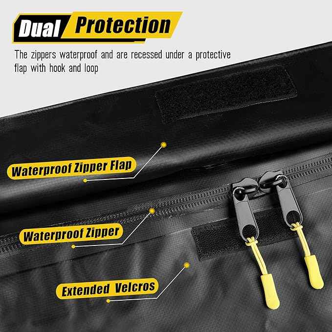 Arksen 8.9 Cu Ft Waterproof Hitch Cargo Carrier Bag – Fits 32 x 26 x 4 Inch Baskets (No Rack Needed), Large Storage for RV