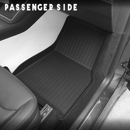KARPAL Floor Mats for Tesla Model Y Juniper 2025 2026 (5 Seat), All Weather TPE Floor Liners Front & 2nd Row & Cargo Liners, Model Y Juniper Accessories 4PCS