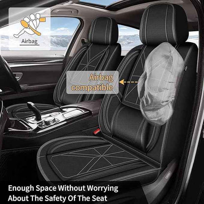 Front Car Seat Covers fit for Hyundai Tucson 2005-2025 2026: Waterproof Auto Seat Cover,Vehicle Interior Accessories,Easy to Install Faux Leather Seat Protectors (2PCS Front,Black)