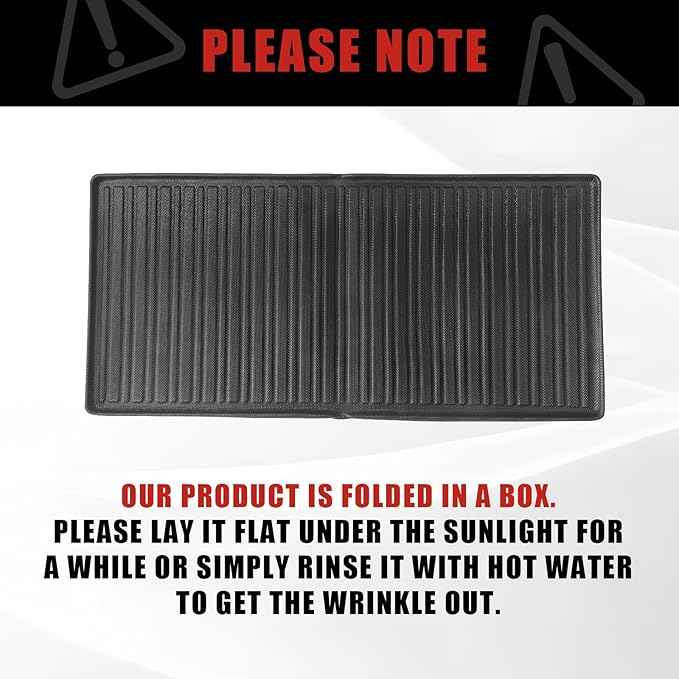 BestEvMod for Rivian R1S All Weather Trunk Mat Protection Accessories, 3D Cargo Liner TPE Material Compatible with Rivian R1S 2022-2025 2026 Interior Accessories