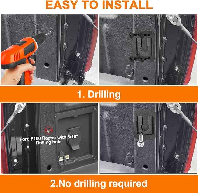 Truck Bed Extender,PickupTailgate Expansion,Fit for Ford F150 7+Titan 7+Sierra 3+Ram 1500/2500/3500,Compatible with All Rails,L55-62" x D24 x H18(Includes Mounting Bracket) Aluminium
