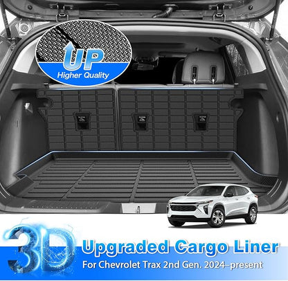 Floor Mats for 2024 2025 2026 Chevy Trax/Buick Envista, All Weather Floor Liner Cargo Mat Backrest Mat Set for Chevrolet Trax Accessories