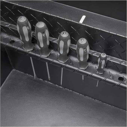 UWS EC10603 72-Inch Matte Black Heavy-Wall Aluminum Truck Tool Box with Low Profile, RigidCore Lid