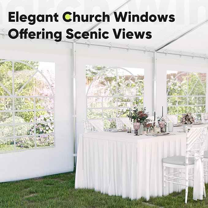 Quictent 16x20 Heavy Duty Party Tent Outdoor Canopy Tent for Parties, Wedding Event Shelter with Storage Bags