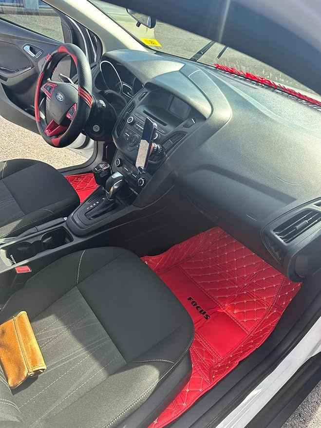 Yaruicar Custom Car Floor Mats for 2002-2026 Cadillac ATS CTS CT6 DTS Escalade Lyriq GT4 Optiq SRX SLS XT4 XT5 XT6 XTS Car Full Coverage Non-Slip Floor Liners (Coffer Black Beige)