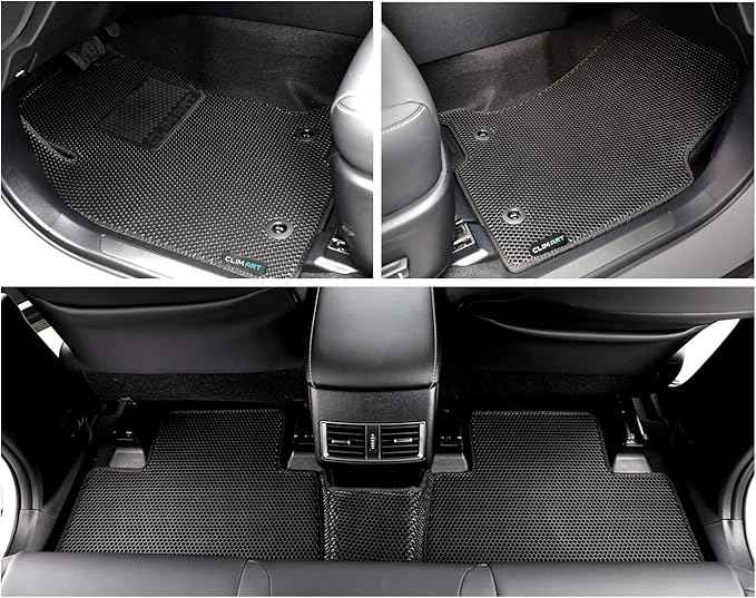 CLIM ART All-Weather Car Floor Mats Compatible with Lexus NX 2015-2021, Custom-Fit Heavy-Duty Floor Liners for Cars & SUVs, Car Accessories for Men & Women, Black - FL011515161