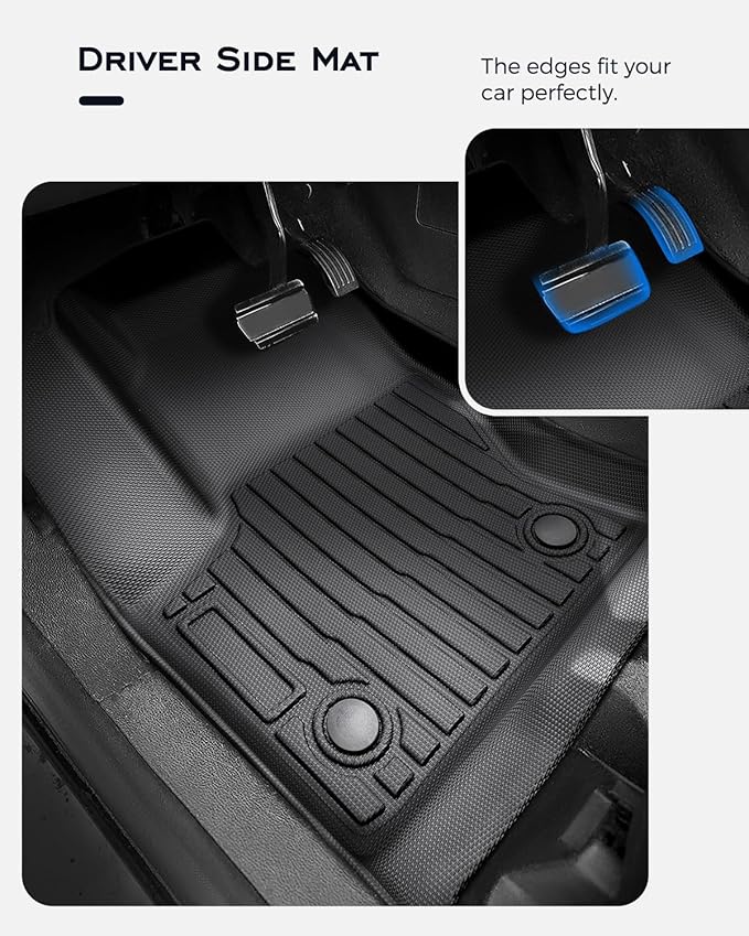 Custom Fit Floor Mats & Cargo Liner & Rear Seat Back Protectors for Ford Escape 2013-2019, All-Weather Rubber Mats, Full Interior Protection for SUV, Durable & Easy to Clean