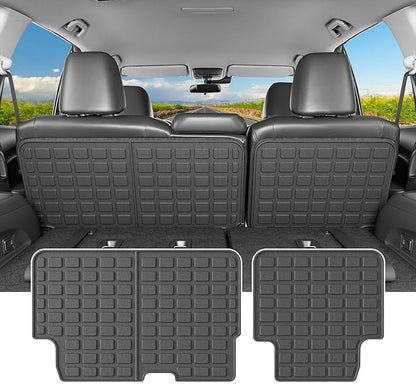 powoq 8 Seats Cargo Mat Compatible with 2016-2022 Honda Pilot Trunk Mat TPE Cargo Liner Trunk Liner 2nd Back Seat Protector Replacement for 2016-2022 Honda Pilot Accessories