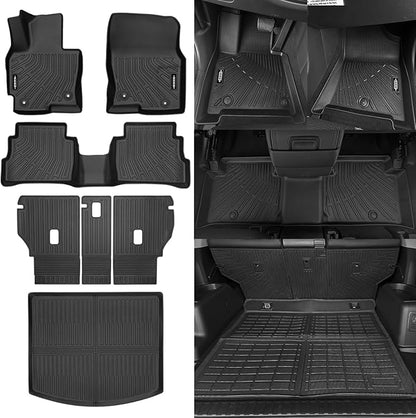 Custom Fit Floor Mats for Mazda CX-5 CX5 2013-2016, All Weather TPE Floor Liners with Trunk Mat & Backrest Protectors, Odorless Full Set Interior Accessories