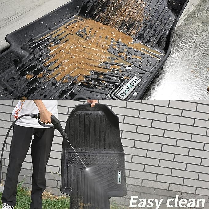 Floor Mats Fits 2018-2024 2025 2026 Dodge Ram Promaster 1500/2500/3500,TPE All Weather Protection Car Front Row Mats, Black mat Accessories(Not Fit for EV & Ram Promaster City)