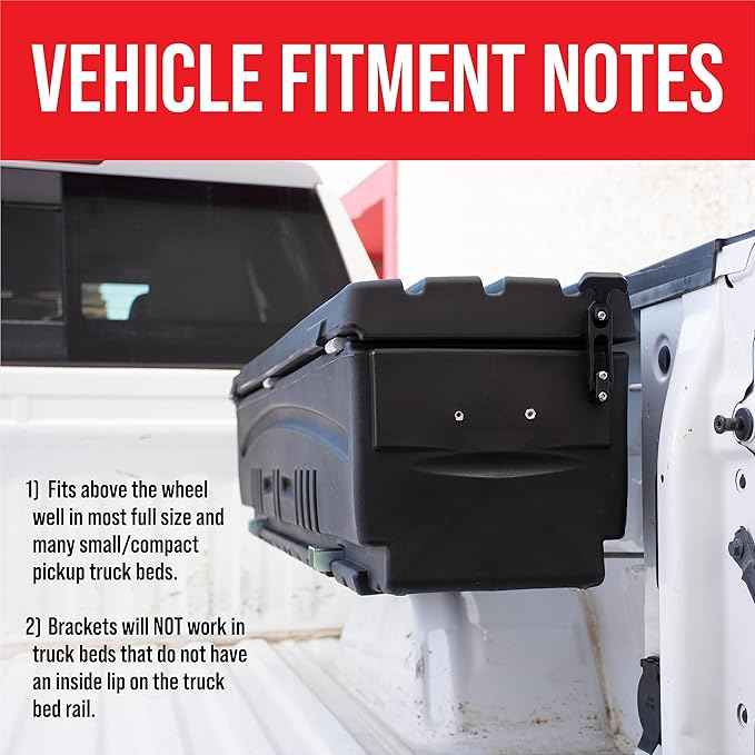 DU-HA DuHa 70800 Side Toolbox and Gear Storage Humpstor | Lockable Lid fits Under Most Tonneau Covers | Black Heavy-Duty Truck Bed Multifunctional Organizer | Enhanced Security | Proudly Made in USA