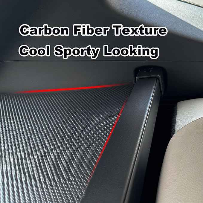 Cargo Cover for Hyundai Tucson 2026 2025 Accessories 2024-2022(Carbon Fiber Texture),Retractable Trunk Cover Organizer Security Shielding Shade Tonneau Cover for Hyundai Tucson Accessories