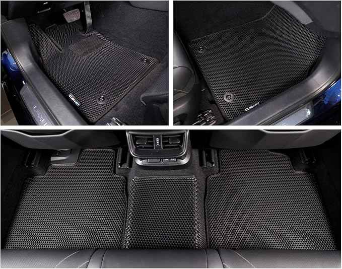 CLIM ART All-Weather Car Floor Mats Compatible with Lexus ES 2019-2026, Custom-Fit Heavy-Duty Floor Liners for Cars & SUVs, Car Accessories for Men & Women, Black - FL011519179