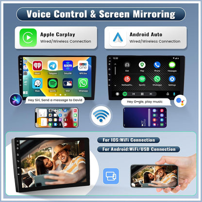 UNITOPSCI 2G+64G Android 13 Car Stereo Radio for Subaru Forester WRX Impreza 2015-2018 Wireless CarPlay Android Auto 9" Touchscreen GPS Navigation Bluetooth Mirror Link FM/RDS SWC+ Backup Camera Mic