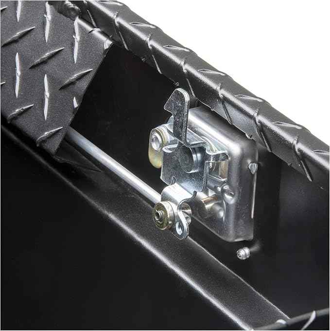 UWS EC10603 72-Inch Matte Black Heavy-Wall Aluminum Truck Tool Box with Low Profile, RigidCore Lid