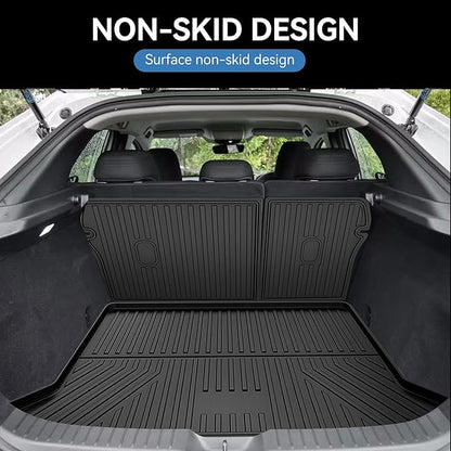 Truck Mat & Rear Backrest Mat fit for Mazda CX-30 2020-2026 Cargo Liners All Weather Anti-Slip Split Dog Liner CX30 Accessories (Cargo Liner +Backrest Mats)