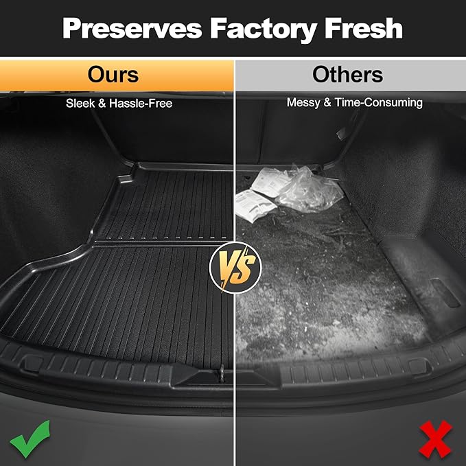 AOMSAZTO Premium Cargo Liner for Mazda 3 Sedan 2019-2025 2026 Custom Fit Car Trunk Mat All-Weather Black Cargo Mat