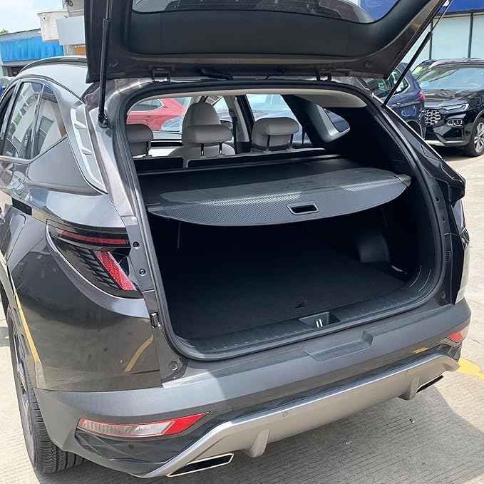 Cargo Cover for Hyundai Tucson 2026 2025 Accessories 2024-2022(Nonwoven),Retractable Trunk Cover Organizer Security Shielding Shade Tonneau Cover for Hyundai Tucson Accessories