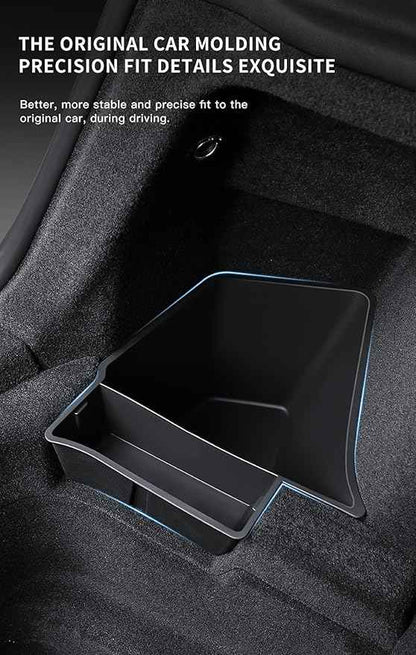 2PCS for 2025 2026 Tesla Model Y Juniper Trunk Organizer Trunk Storage Bins with Lid TPE Waterproof Trunk Storage Box for Model Y Juniper Interior Accessories