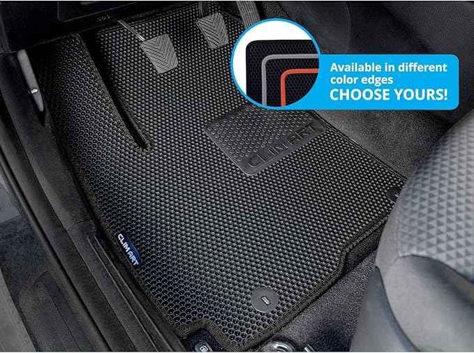 CLIM ART All-Weather Car Floor Mats Compatible with Kia Soul 2020-2026, Custom-Fit Heavy-Duty Floor Liners for Cars & SUVs, Car Accessories for Men & Women, Black - FL911520042