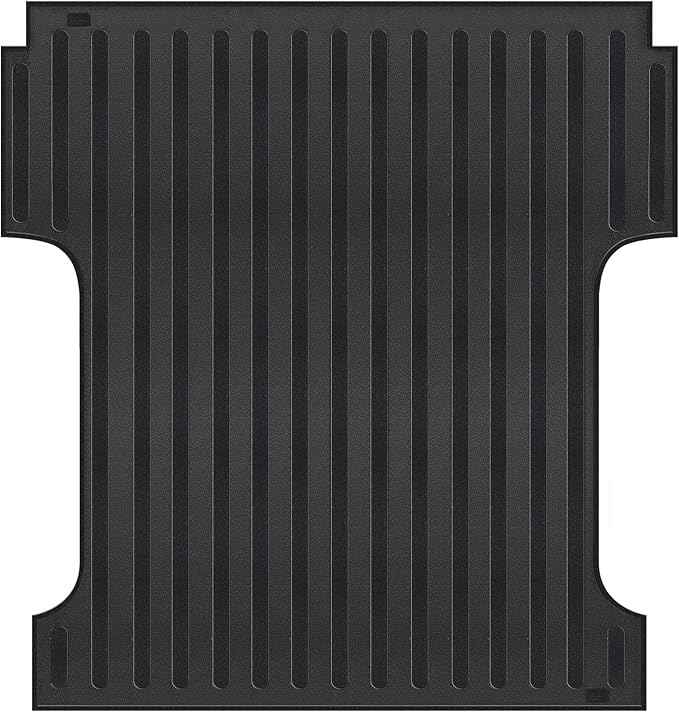 GEEDAR Heavy Duty Rubber Bed Mat for 2015-2026 Ford F-150 5.5 ft CrewCab Bed Liner, Includes 22-26 Lightning Crew/Super Crew, All Weather F-150 5.5 ft Bed Mat, Ford F150 Accessories, Black