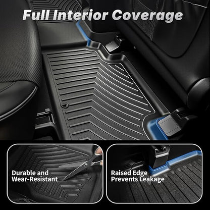 OEDRO Floor Mats Set Fits for Honda Accord 2023-2026 & Accord Hybrid 2023-2026, All-Weather TPE Floor Mats & Cargo Trunk Liners for Honda Accord Automotive Accessories, Black