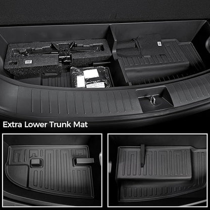 Floor Mats for Hyundai Palisade Gasoline 2026, All Weather Floor Mats Trunk Cargo Liner with Backrest Protectors Accessories, Full Coverage Set (Fit 7/8 Sests)