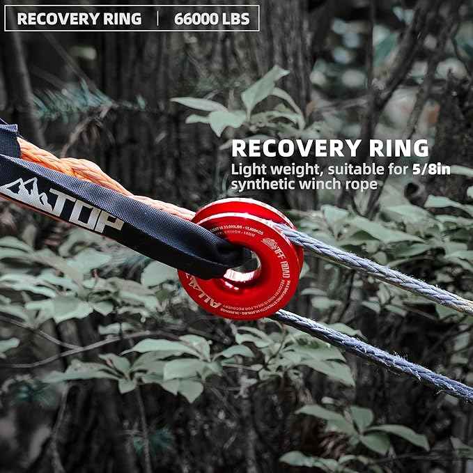ALL-TOP Recovery Pack Pro 11in1: Water-Resist Offroad Gear Bag with Recovery Strap Kit(3), Damper, 2 Soft Shackles, SS Hitch Mount, Recovery Ring, Deflator & Gloves