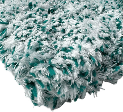 -The Wash Boss Premium Microfiber Car Wash Pad - Plush Korean Fabric,10x10 inches, 1000 GSM, Ultra-Absorbent, Scratch-Free, Safe for Paint – Teal & White (1-Pack)