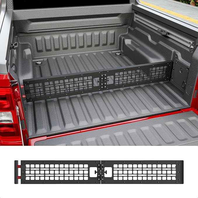 Truck Bed Divider Compatible with 2022-2026 Ford Maverick Cargo Manager Molle Panel Truck Bed Organizer Replacement for 2022-2026 Ford Maverick Accessories