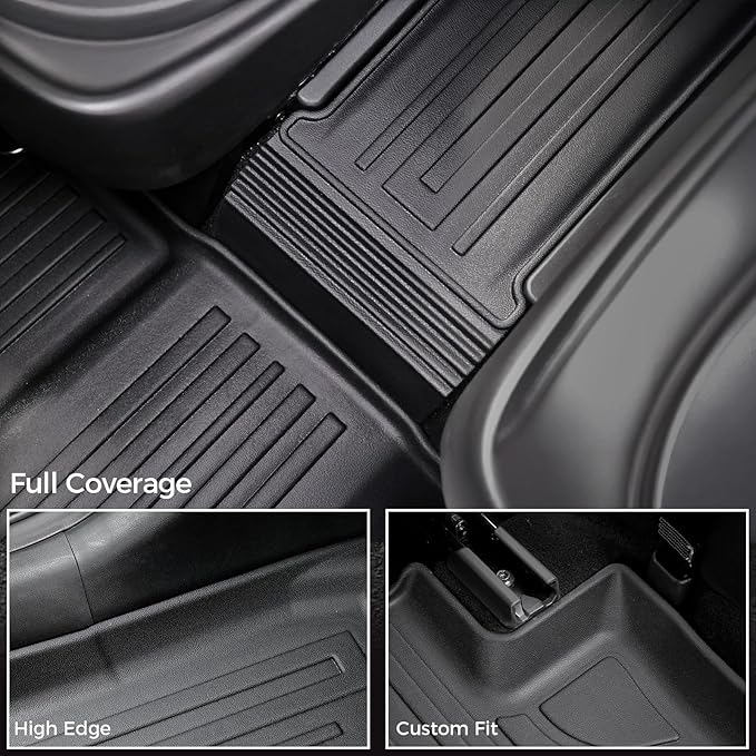 Floor Mats for Hyundai Palisade Gasoline 2026, All Weather Floor Mats Trunk Cargo Liner with Backrest Protectors Accessories, Full Coverage Set (Fit 7/8 Sests)