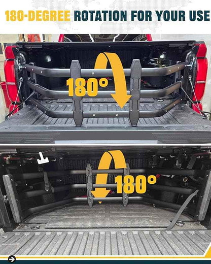 Truck Bed Extender Fit for Toyota Tacoma 2016-2026, Tailgate Mount Cargo Extension